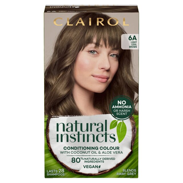 Clairol Natural Instincts Hair Dye 6A Light Ash Brown thumbnail 2