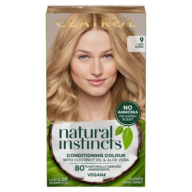 Clairol Natural Instincts Hair Dye 9 Light Blonde thumbnail 2