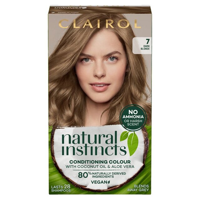 Clairol Natural Instincts Hair Dye 7 Dark Blonde thumbnail 2