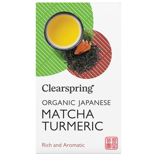 Clearspring Organic Japanese Matcha Turmeric Green Tea Teabags
