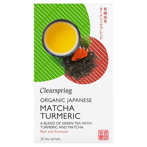 Clearspring Organic Japanese Matcha Turmeric Green Tea Teabags thumbnail 2