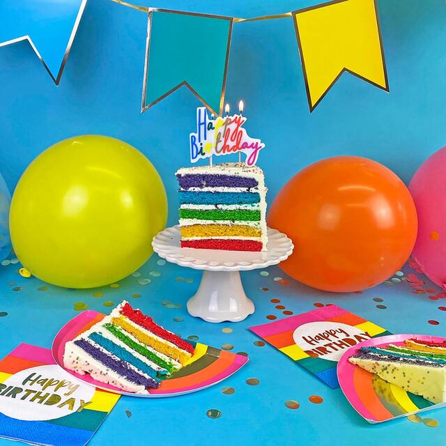 Talking Tables Rainbow Happy Birthday Napkins thumbnail 4
