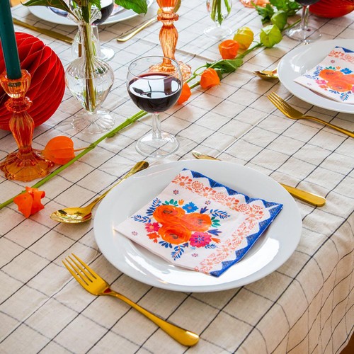 Talking Tables Boho Floral Paper Napkins thumbnail 3