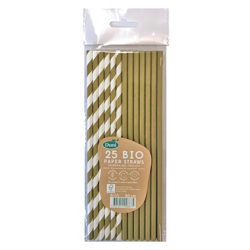 Gold & White Recyclable Bio Straws thumbnail 2