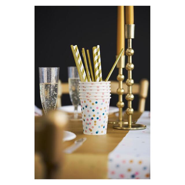 Gold & White Recyclable Bio Straws thumbnail 4