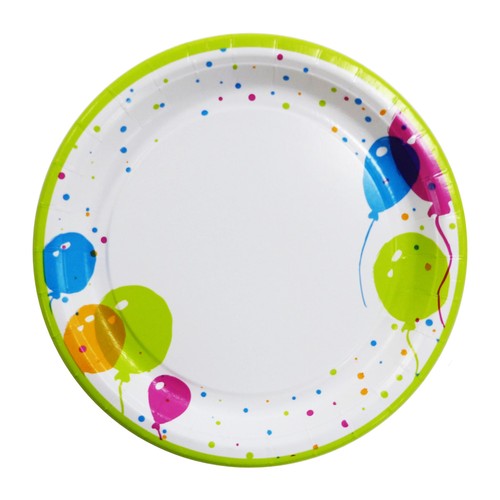 Balloons Recyclable Paper 22cm Plates thumbnail 3
