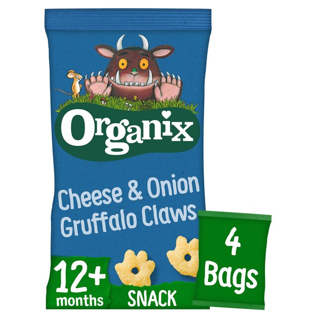 Organix Cheese & Onion Gruffalo Claws Toddler Snacks Multipack 12 months