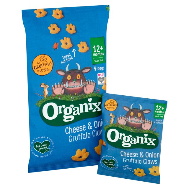 Organix Cheese & Onion Gruffalo Claws Toddler Snacks Multipack 12 months thumbnail 3