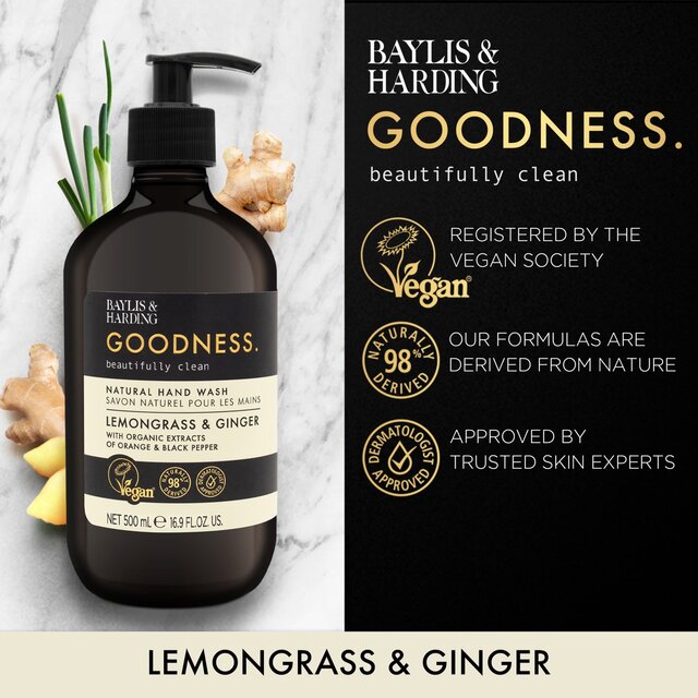 Baylis & Harding Goodness Lemongrass & Ginger Hand Wash thumbnail 2