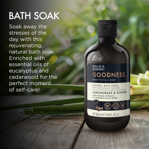 Baylis & Harding Goodness Lemongrass & Ginger Bath Soak thumbnail 3