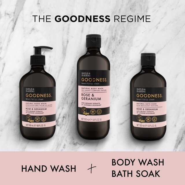Baylis & Harding Goodness Rose & Geranium Bath Soak thumbnail 4