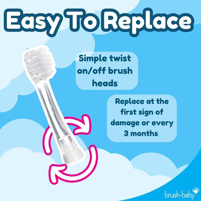 Brush-Baby BabySonic Replacement Toothbrush Heads, 18-36 mths thumbnail 3