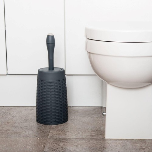 Addis Charcoal Rattan Toilet Brush thumbnail 2