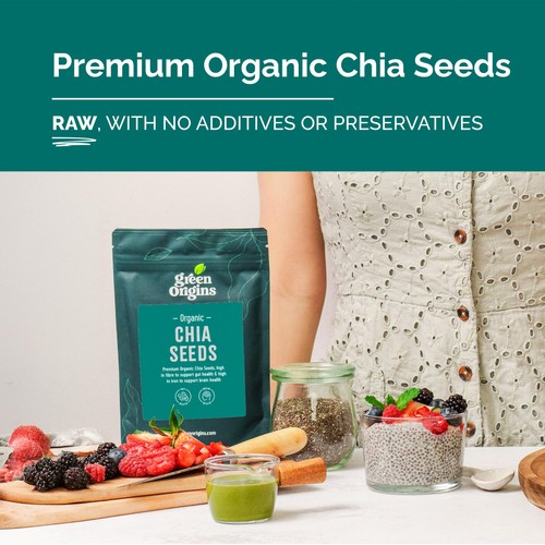 Green Origins Organic Raw Chia Seeds thumbnail 3