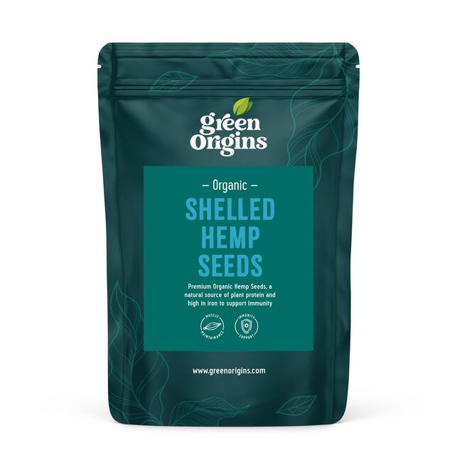 Green Origins Organic Raw Shelled Hemp Seeds