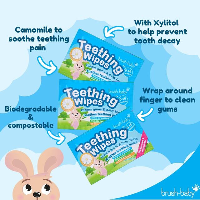 Brush-Baby Teething Wipes thumbnail 4