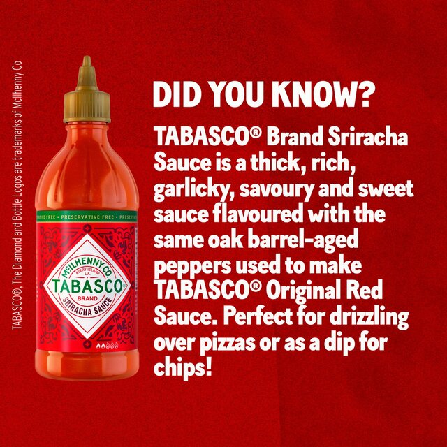Tabasco Sriracha Hot Chilli Sauce thumbnail 4