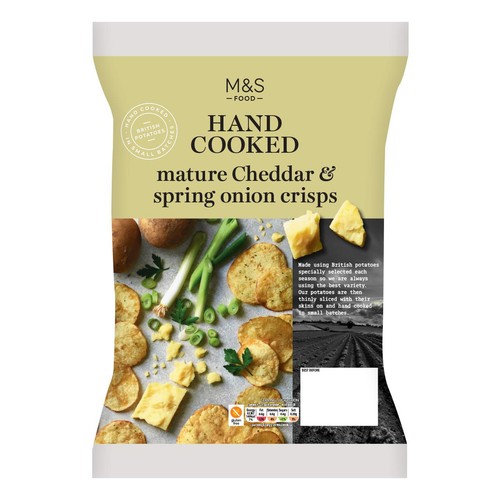 M&S Hand Cooked Cheddar & Spring Onion Crisps thumbnail 2