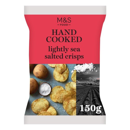 M&S Hand Cooked Lightly Sea Salted Crisps