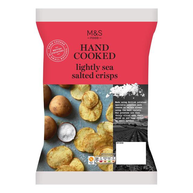 M&S Hand Cooked Lightly Sea Salted Crisps thumbnail 2