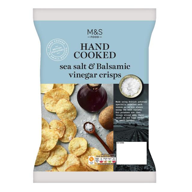 M&S Hand Cooked Sea Salt & Vinegar Crisps thumbnail 2