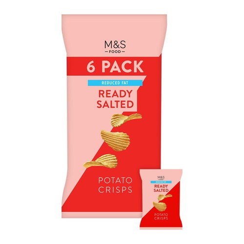 M&S Reduced Fat Ready Salted Crisps Multipack