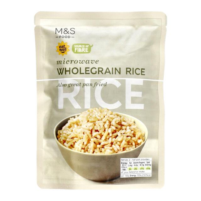 M&S Microwave Wholegrain Rice