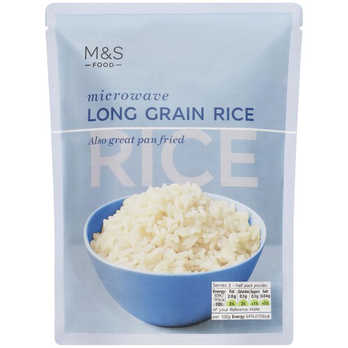 M&S Microwave Long Grain Rice