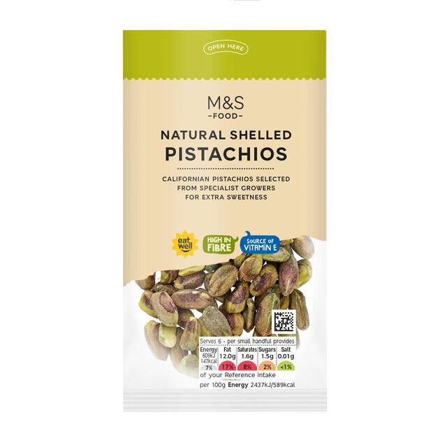 M&S Natural Shelled Pistachios