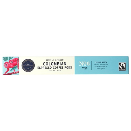 M&S Fairtrade Colombian Coffee Pods