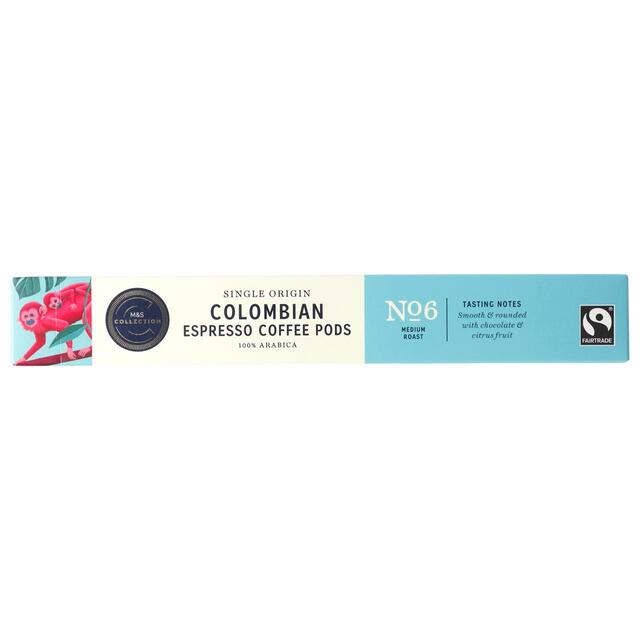 M&S Fairtrade Colombian Coffee Pods