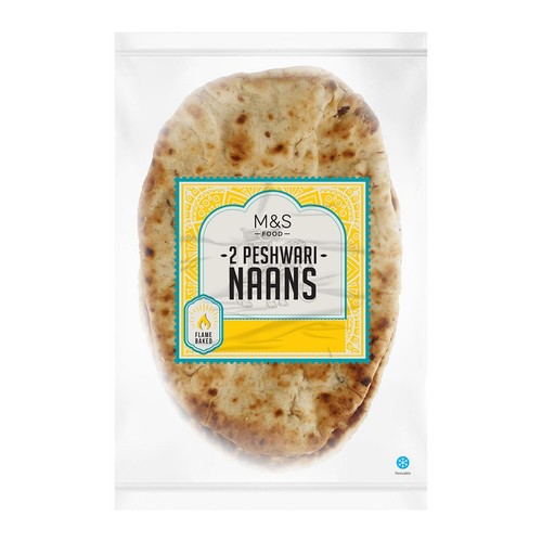 M&S 2 Peshwari Naans