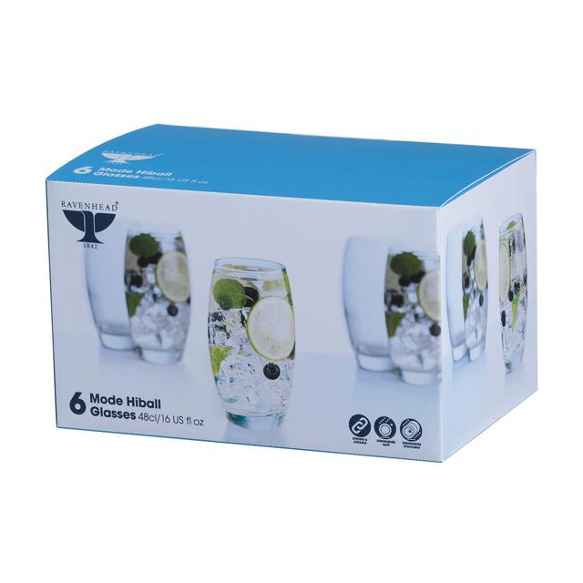 Ravenhead Mode Highball Glasses, 480ml thumbnail 2