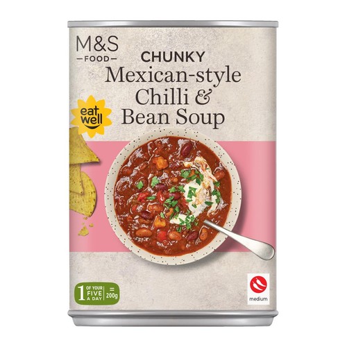 M&S Chunky Mexican-Style Chilli & Bean Soup