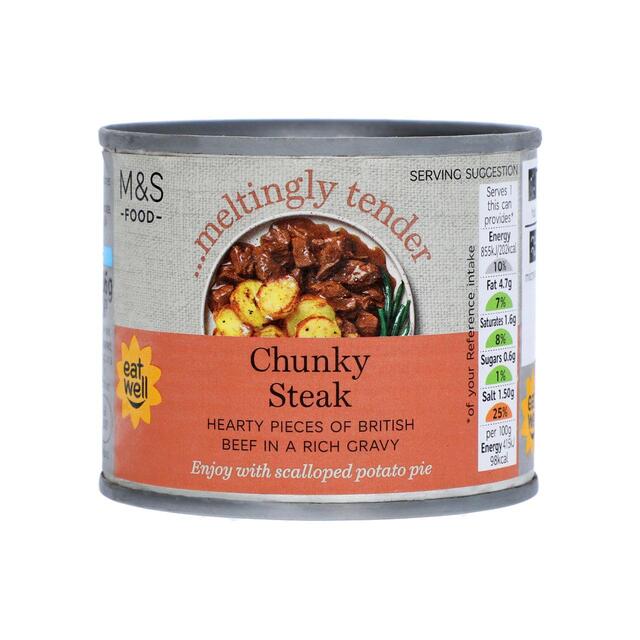 M&S Chunky Steak Pieces in Gravy