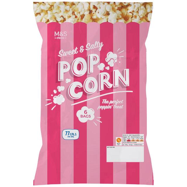 M&S Sweet & Salty Popcorn Multipack