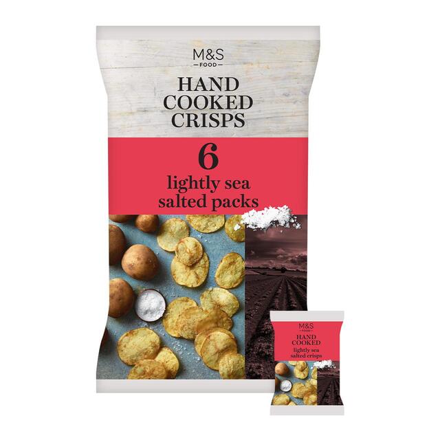 M&S Hand Cooked Lightly Salted Crisps Multipack