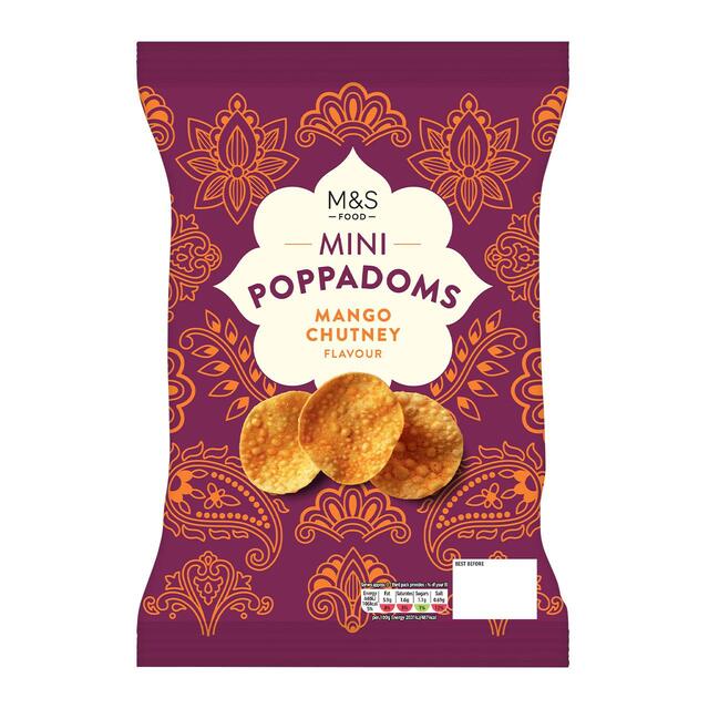 M&S Mango Chutney Flavour Mini Poppadoms thumbnail 2