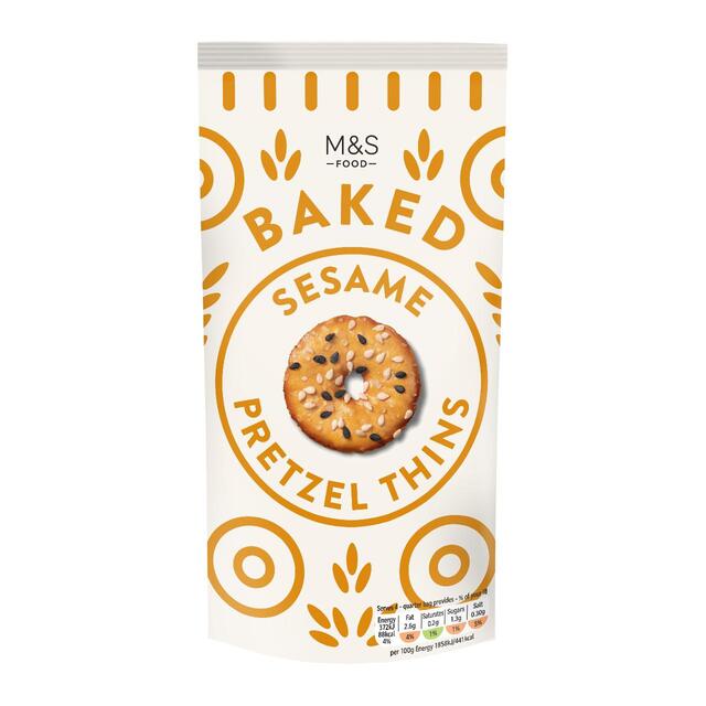 M&S Sesame Pretzel Thins thumbnail 2