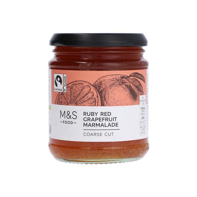 M&S Fairtrade Ruby Red Grapefruit Marmalade Coarse Cut