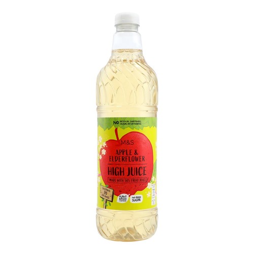 M&S No Added Sugar Apple & Elderflower High Juice
