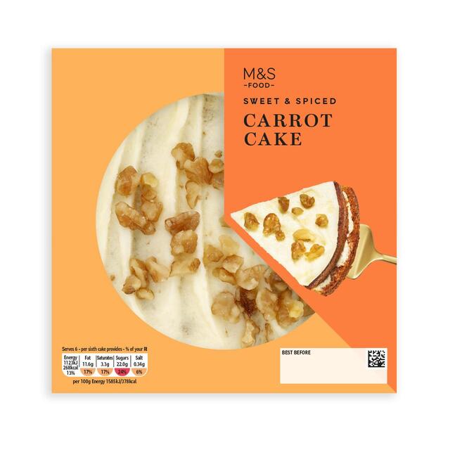 M&S Lightly Spiced Carrot Cake thumbnail 2