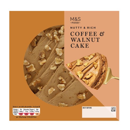 M&S Colombian Coffee and Walnut Cake thumbnail 3