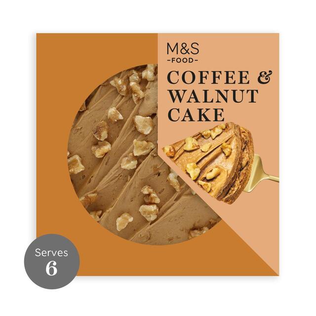 M&S Colombian Coffee and Walnut Cake