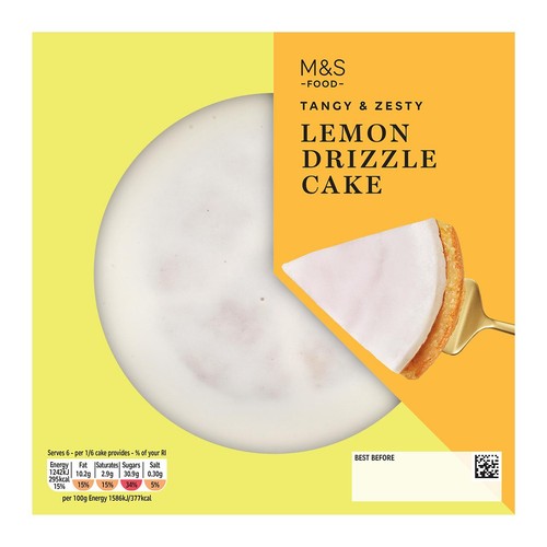 M&S Lemon Drizzle Cake thumbnail 3