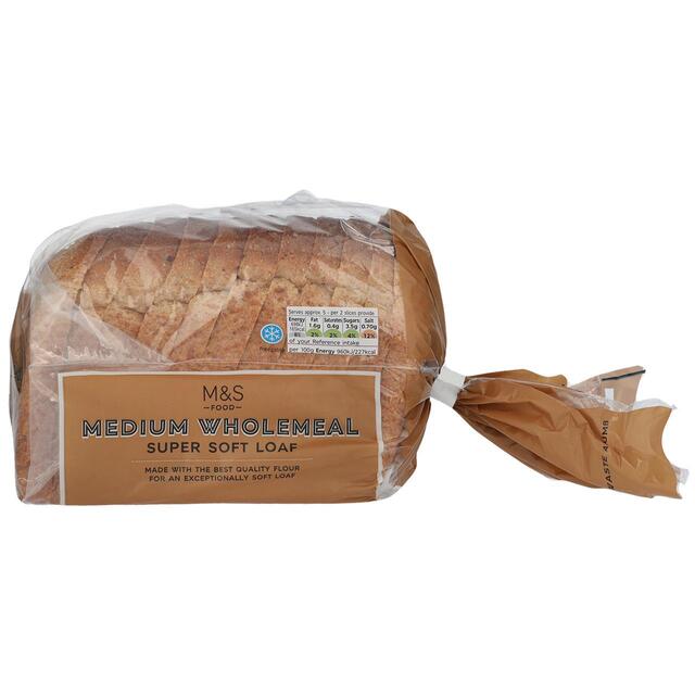 M&S Super Soft Wholemeal Medium Sliced Bread