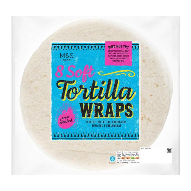 M&S Soft Flour Tortilla Wraps thumbnail 2