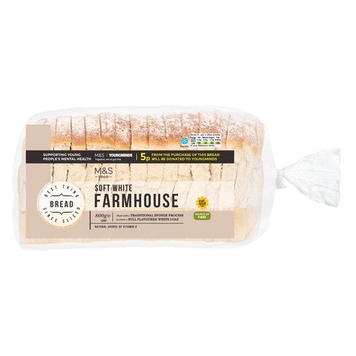 M&S Soft White Farmhouse Bread Loaf thumbnail 2