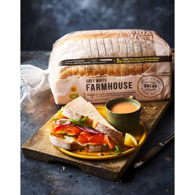 M&S Soft White Farmhouse Bread Loaf thumbnail 4