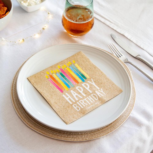 Talking Tables Happy Birthday Paper Napkins thumbnail 2